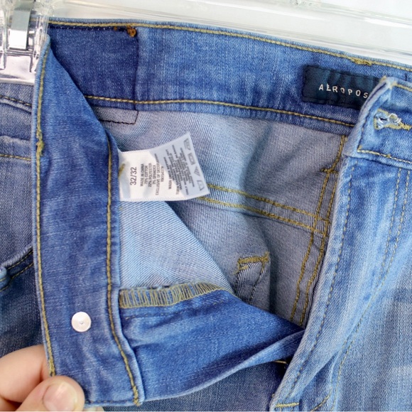 Aeropostale Light Blue Flexible Skinny Jeans Mens Size 32W/32L - NEW - Picture 4 of 8